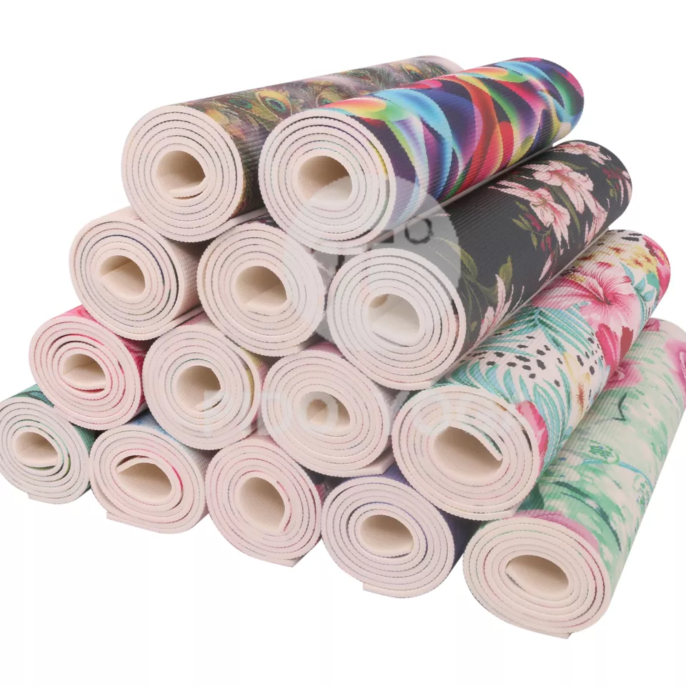 pvc full printing yoga mat