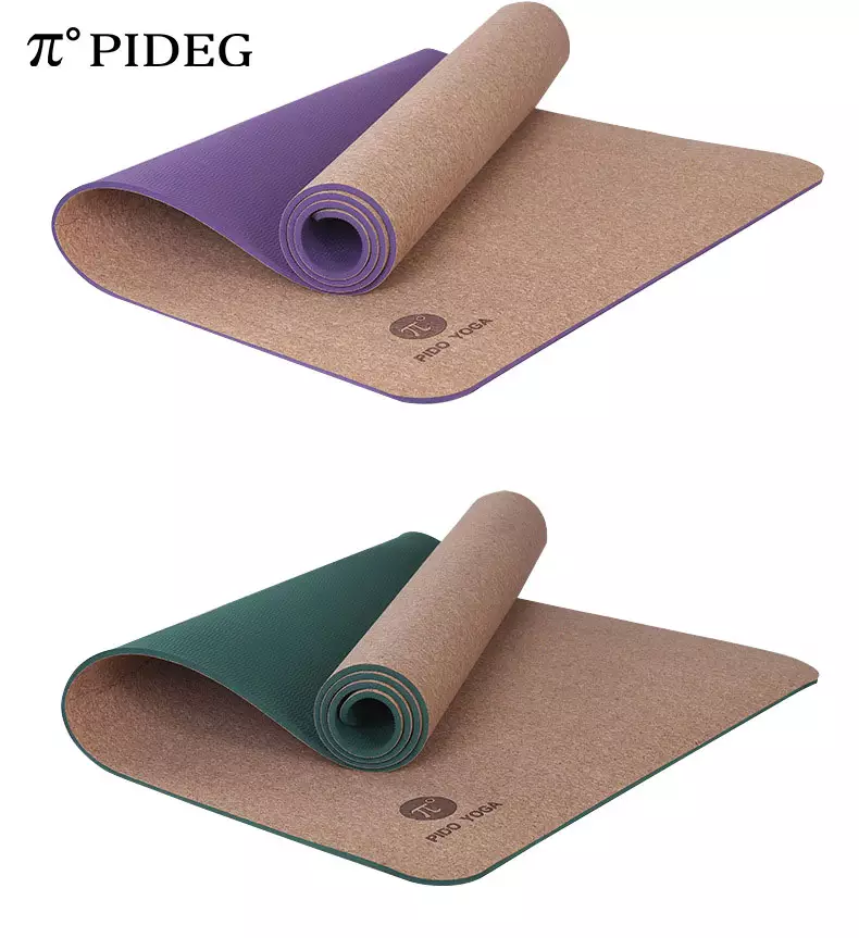 TPE cork yoga mat