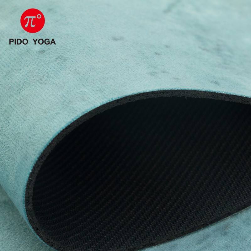 Suede rubber yoga mat
