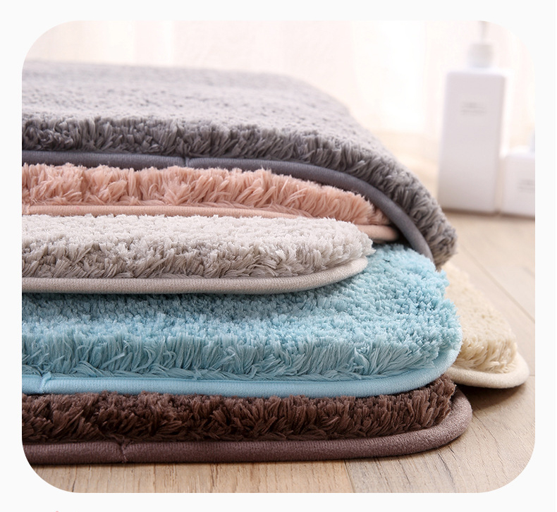 Paidu Manufacturer Absorbent Bath Mat Soft Bathroom Mats Polyester Non-Slip