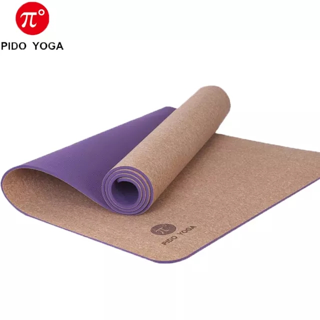 Paidu Manufacturer Natural ECO-friendly Stretchy Skidproof Cork Yoga Mat