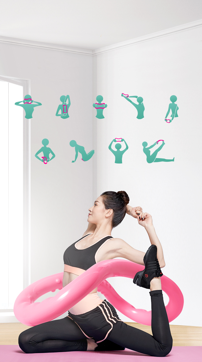 Paidu Manufacturer BSCI Yoga Circle Equipment Yoga Ring Pilates Workout Ring