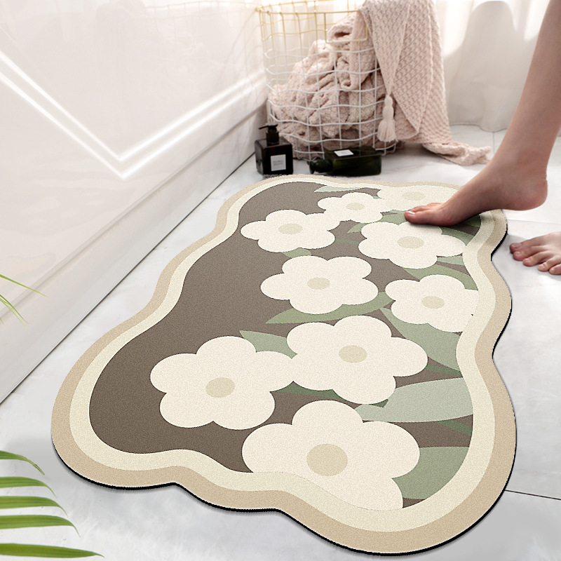Paidu Manufacturer Bath Mat Diatom Mud Cushion Absorbent Toilet Door Non Slip