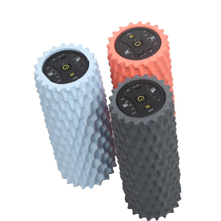 Wholesale 5 speed body building Electric Fitness Yoga Vibrating Muscles Massage Foam Roller  Yoga products DDP