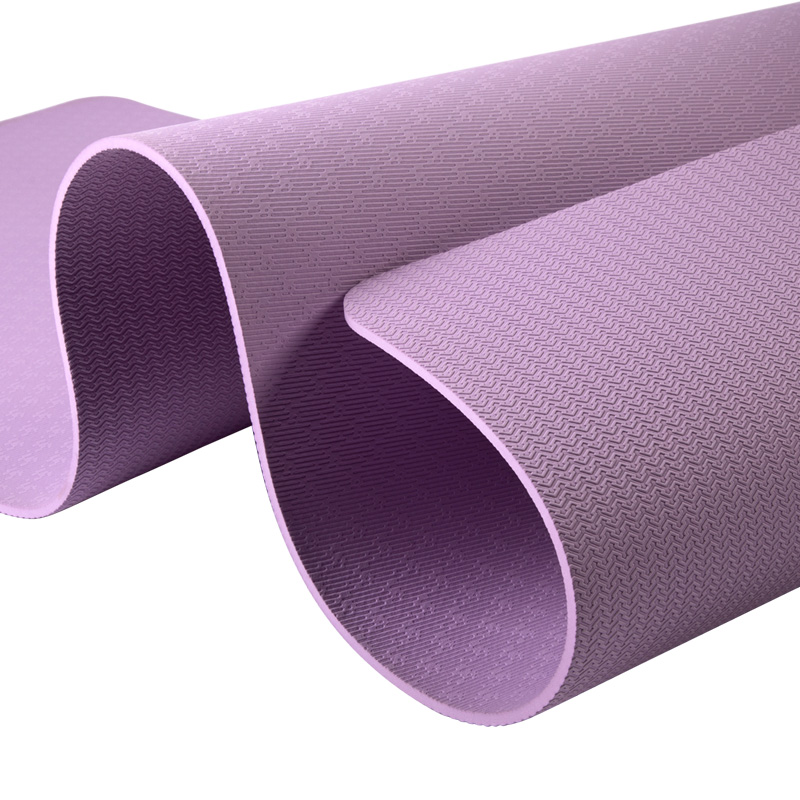 Paidu Manufacturer Wholesale Single Color Nontoxic Pilates TPE Anti Slip Yoga Mat