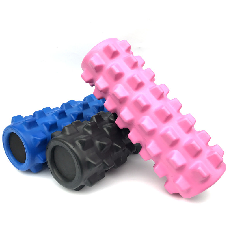 Wholesale Custom Personalised Rodillo De Espuma Gym Cork Fitness Massage Yoga Wheel Roller Column Solid Eva Foam Roller DDP