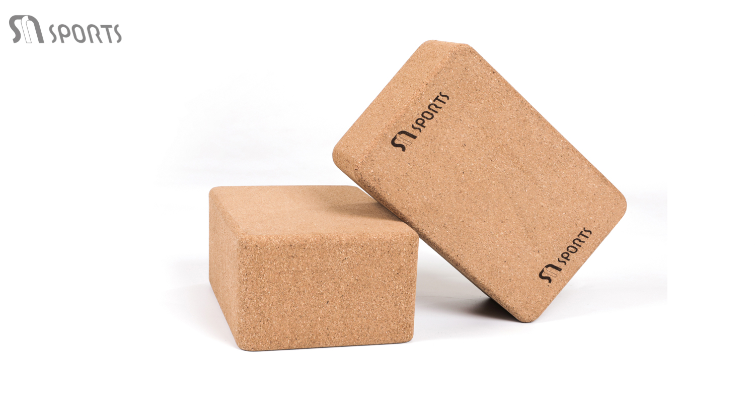 PAIDU Manufacturer Professional Yoga Accessories EVA Cork Stretching Aid Brick Yoga Blocks DDP