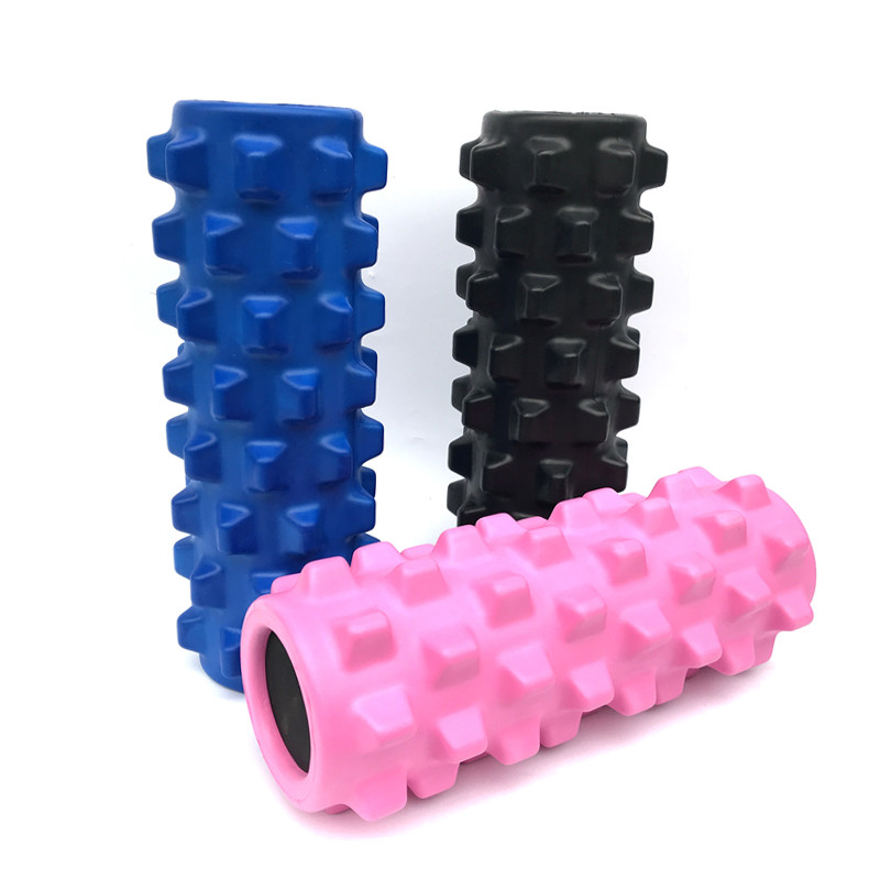 Wholesale Custom Personalised Rodillo De Espuma Gym Cork Fitness Massage Yoga Wheel Roller Column Solid Eva  Foam Roller DDP