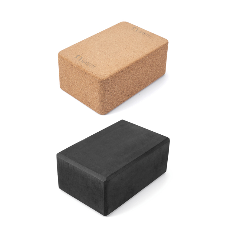 PAIDU Manufacturer Professional Yoga Accessories EVA Cork Stretching Aid Brick Yoga Blocks DDP