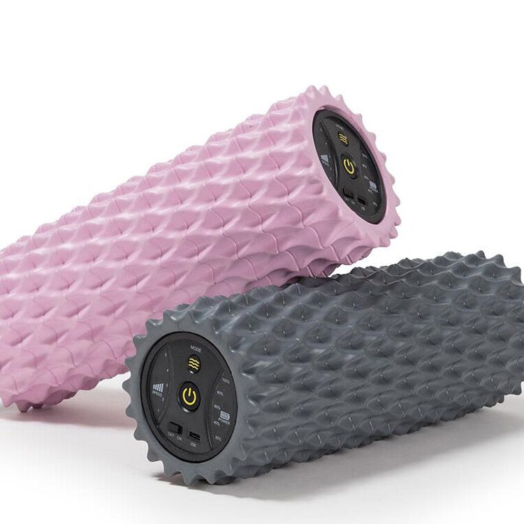Wholesale 5 speed body building Electric Fitness Yoga Vibrating Muscles Massage Foam Roller  Yoga products DDP