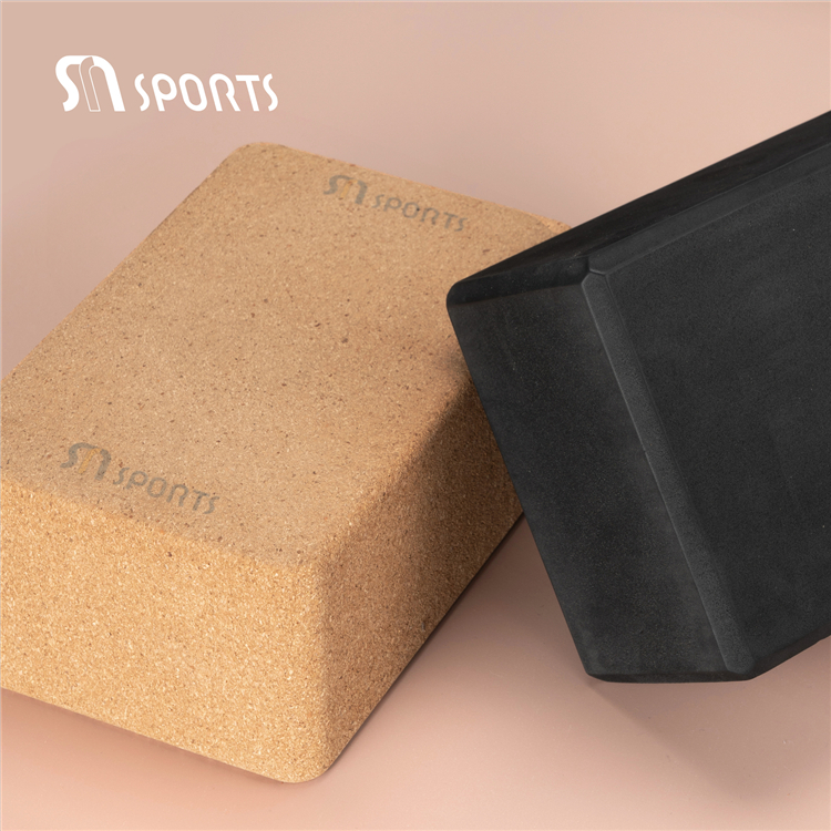 PAIDU Manufacturer Professional Yoga Accessories EVA Cork Stretching Aid Brick Yoga Blocks DDP