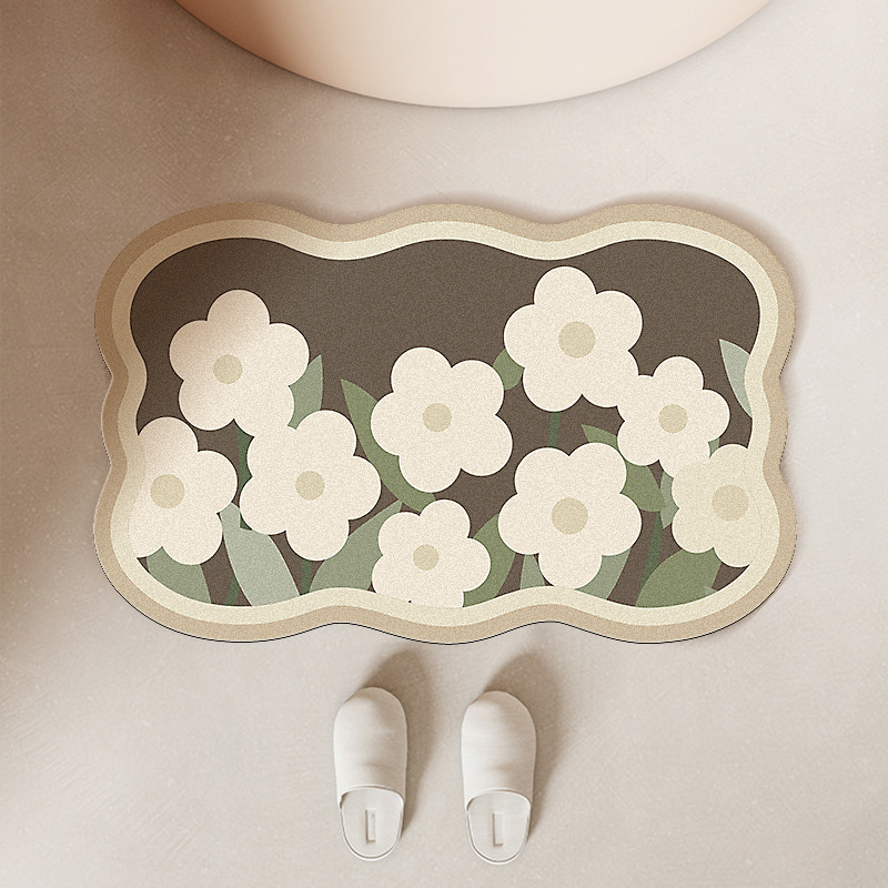 Paidu Manufacturer Bath Mat Diatom Mud Cushion Absorbent Toilet Door Non Slip