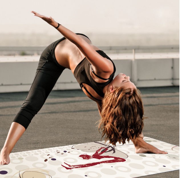 PAIDU Manufacturer BSCI Natural Rubber Suede Yoga Mat for Outdoor Fitness Gym Sport