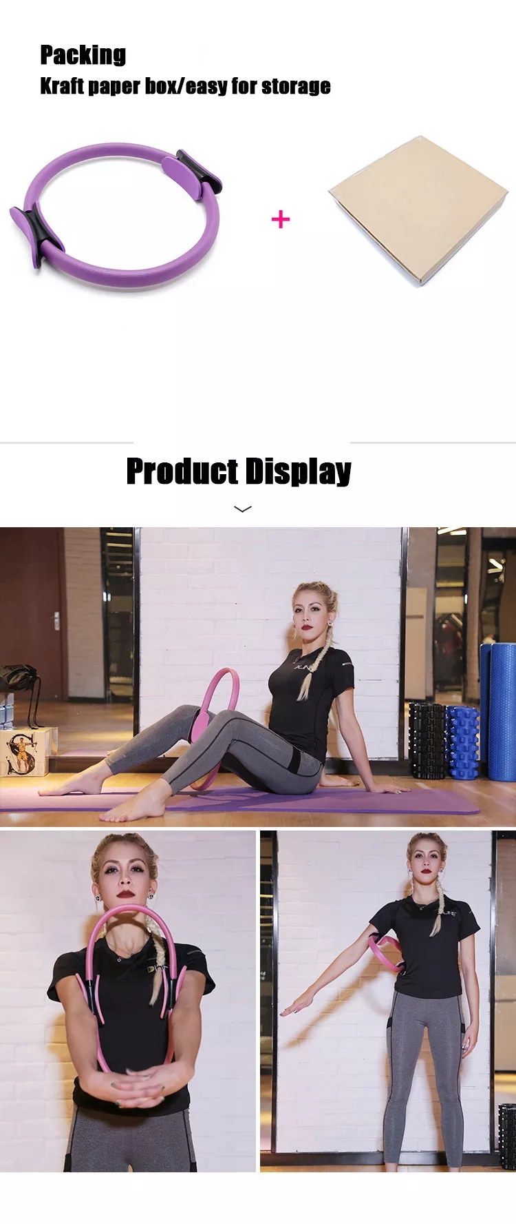 Paidu Manufacturer BSCI Yoga Pilates Exercise Inner Thigh Workout Fitness Pilates Ring