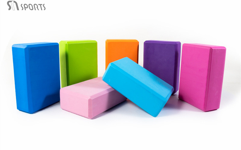 PAIDU Manufacturer Professional Yoga Accessories EVA Cork Stretching Aid Brick Yoga Blocks DDP