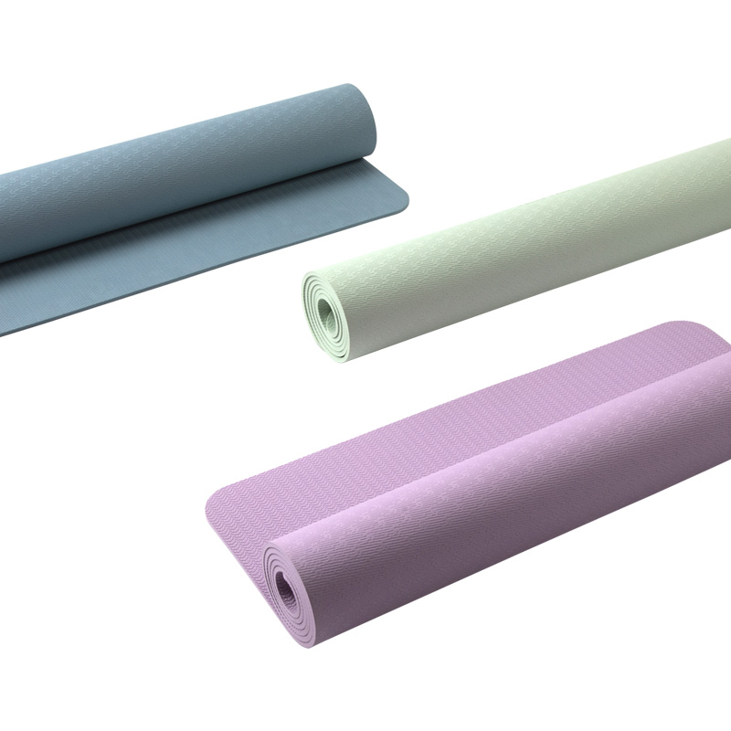 Paidu Manufacturer Wholesale Single Color Nontoxic Pilates TPE Anti Slip Yoga Mat