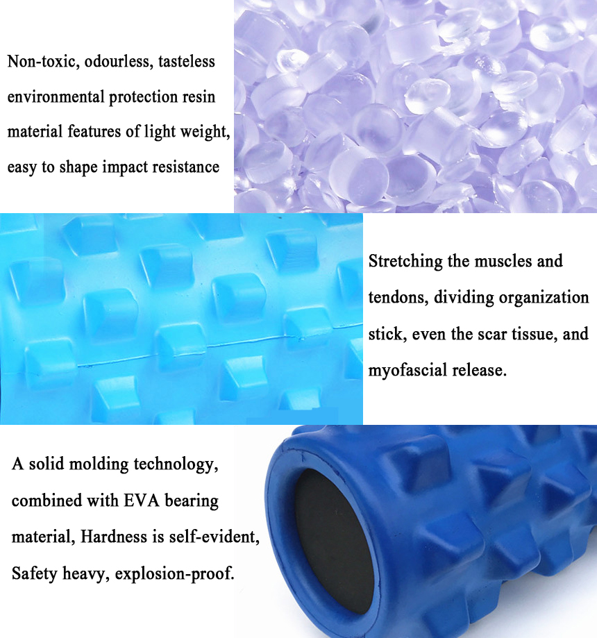 Wholesale Custom Personalised Rodillo De Espuma Gym Cork Fitness Massage Yoga Wheel Roller Column Solid Eva  Foam Roller DDP