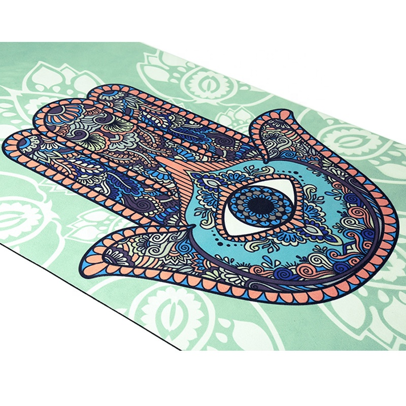 PAIDU Manufacturer BSCI Tasteless Non-toxic Non-slip Natural Rubber Suede Yoga Mat