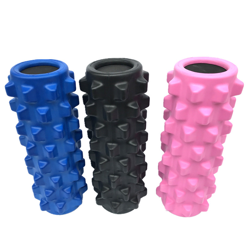 Wholesale Custom Personalised Rodillo De Espuma Gym Cork Fitness Massage Yoga Wheel Roller Column Solid Eva  Foam Roller DDP