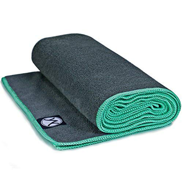 PAIDU Manufacturer Custom Print Logo Microfiber Yoga Towel With Corner Pocket Non Slip Yoga Mat Cover Comfortable Hot Yoga Towel DDP