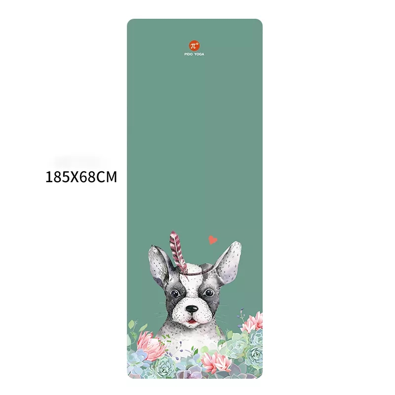 PAIDU Manufacturer BSCI 1.5mm Anti Slip Foldable Natural Rubber Travel Suede Microfiber Yoga Mat