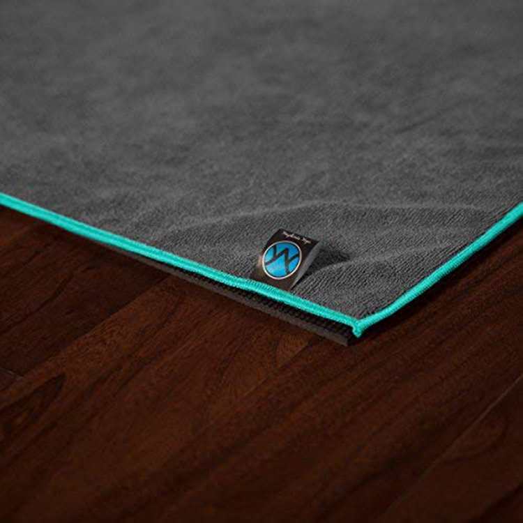PAIDU Manufacturer Custom Print Logo Microfiber Yoga Towel With Corner Pocket Non Slip Yoga Mat Cover Comfortable Hot Yoga Towel DDP
