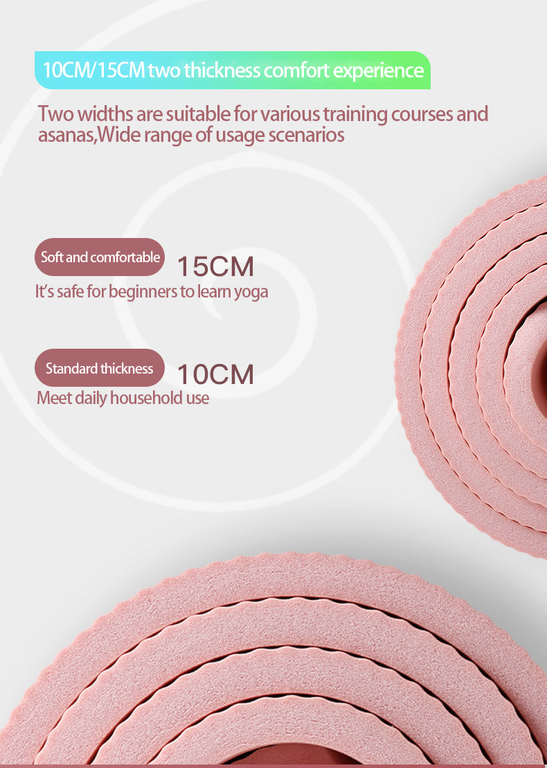 PAIDU Manufacturer BSCI 185*60CM Thick Non-slip Yoga Mat High-density Sports Fitness Mat