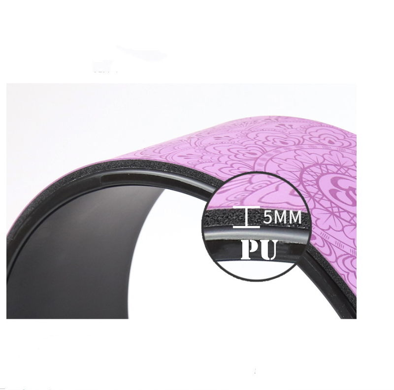 PAIDU Manufacturer Cheap Custom Pu Yoga Back Roller Colorful Back Roller Yoga Wheel Pilates Ring Circle DDP