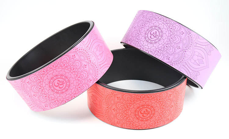 PAIDU Manufacturer Cheap Custom Pu Yoga Back Roller Colorful Back Roller Yoga Wheel Pilates Ring Circle DDP