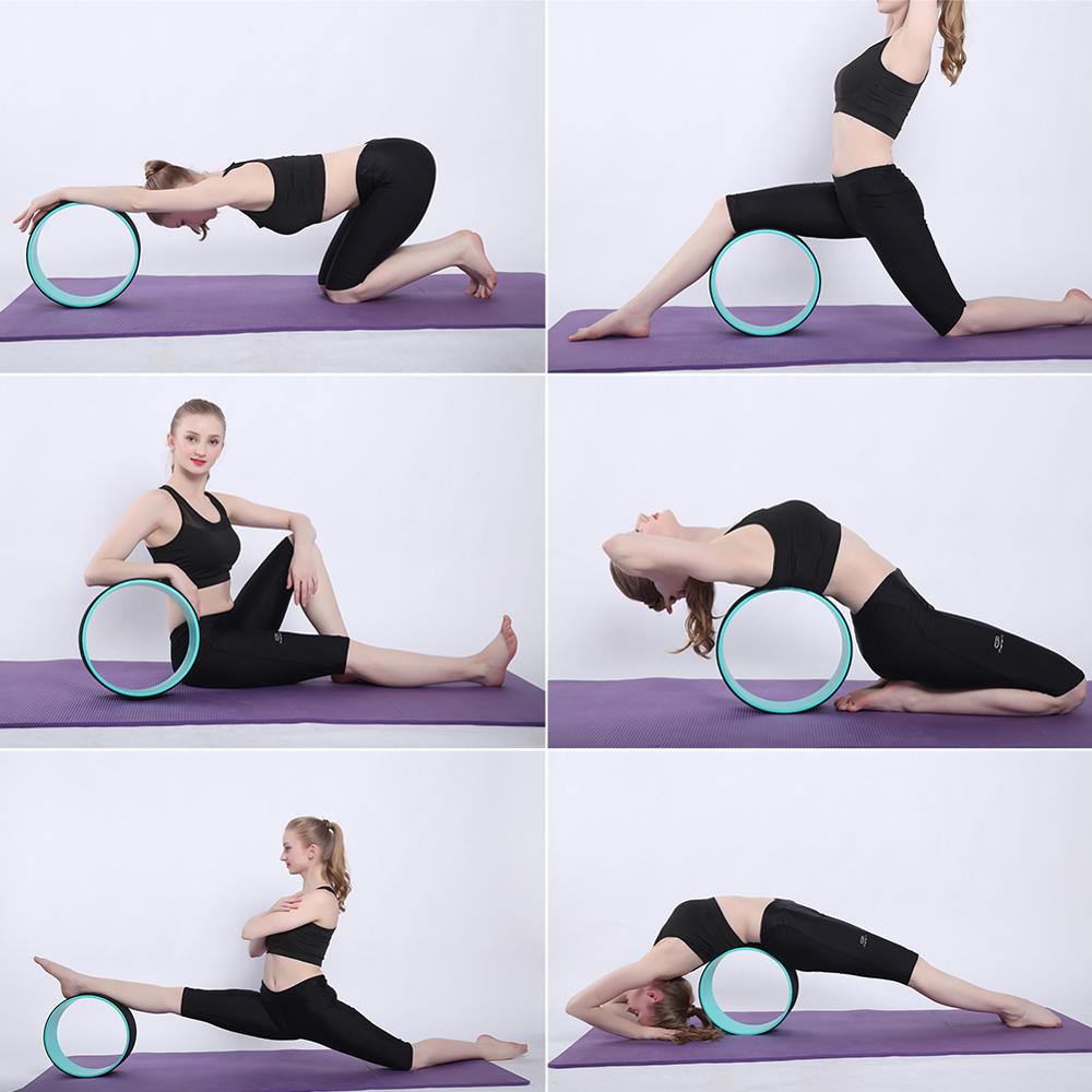 PAIDU Manufacturer Cheap Custom Pu Yoga Back Roller Colorful Back Roller Yoga Wheel Pilates Ring Circle DDP