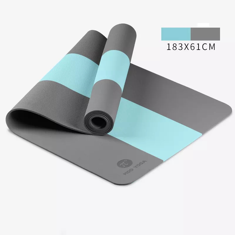 PAIDU Manufacturer BSCI 6MM Multi Color Rainbow Mat Yoga Durable Yoga Pad TPE Yoga Mat