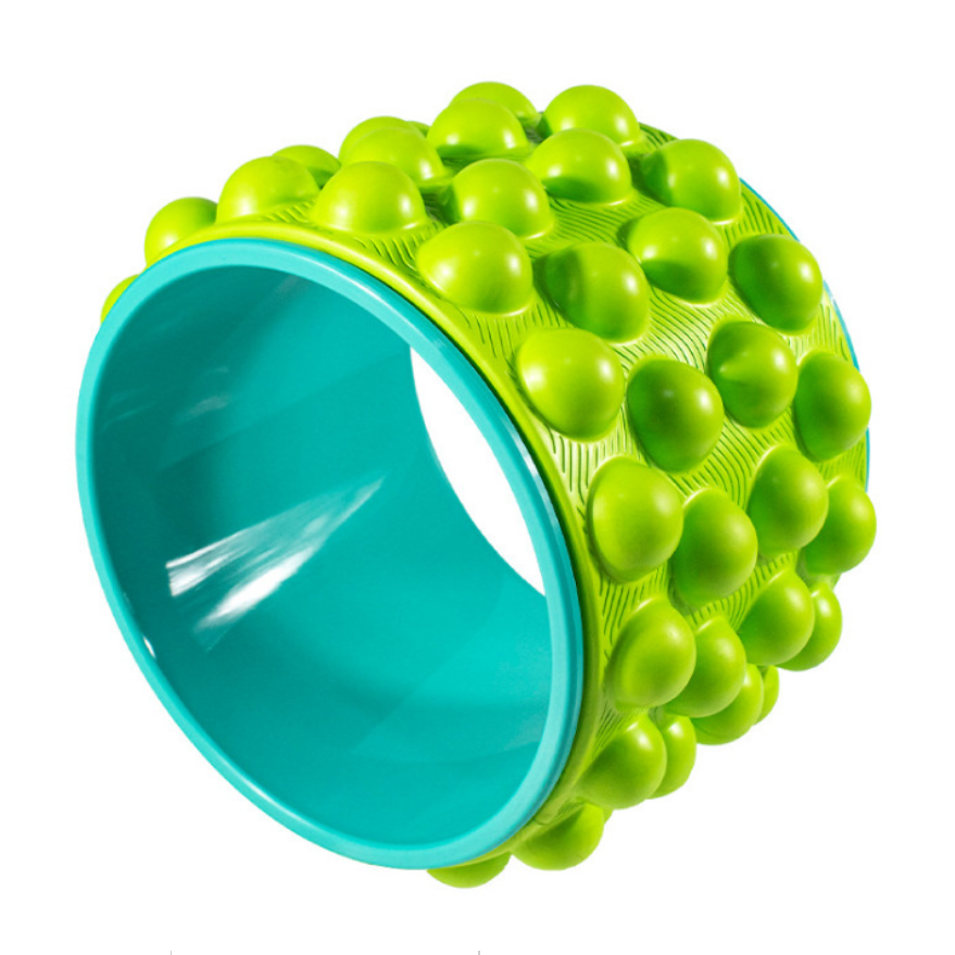 PAIDU Manufacturer Custom Logo Back Massage Exercise Yoga Circle Ring 3d Bump Eva Eco Friendly Yoga Wheel DDP