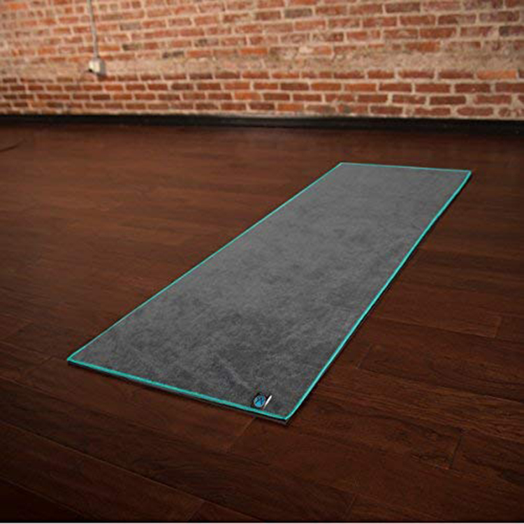 PAIDU Manufacturer Custom Print Logo Microfiber Yoga Towel With Corner Pocket Non Slip Yoga Mat Cover Comfortable Hot Yoga Towel DDP