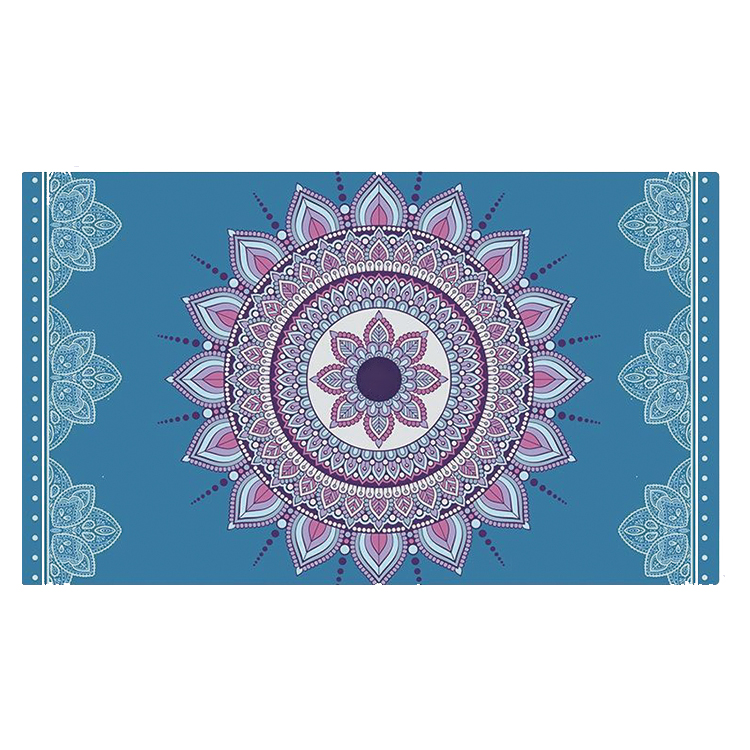 PAIDU Manufacturer BSCI Blue 8MM Non-Slip Yoga Mat Set Suede Yoga Mat Tpe