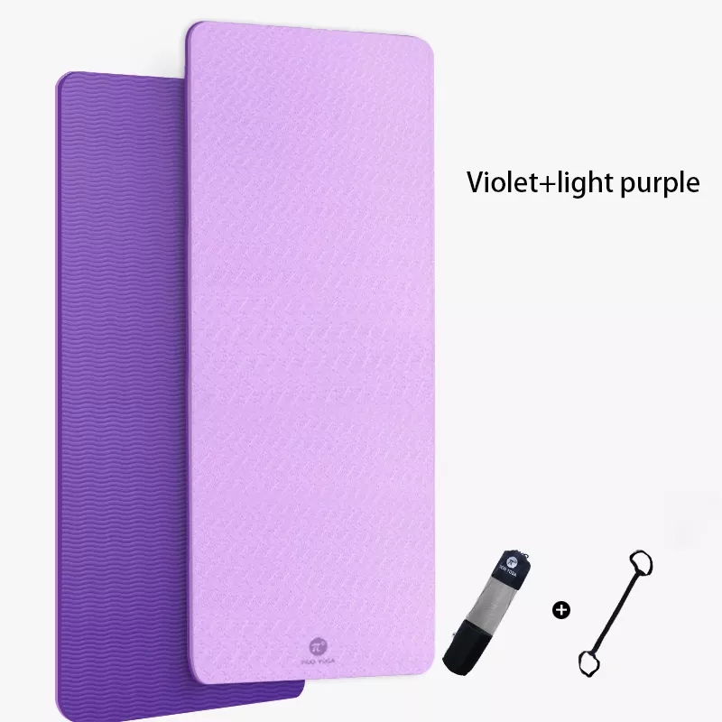 PAIDU Manufacturer BSCI 2mm Extra Thick Suede TPE Yoga Mat Exercise Travel Fitness Mat Non-slip