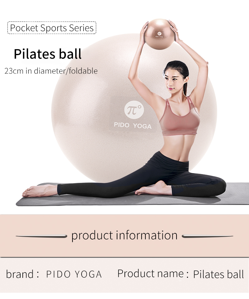 PAIDU Manufacturer Wholesale Fashionable Gym Fitness Eco Friendly  Small Mini Balance Yoga custom pilates ball 20cm  Core Training,Stretching DDP