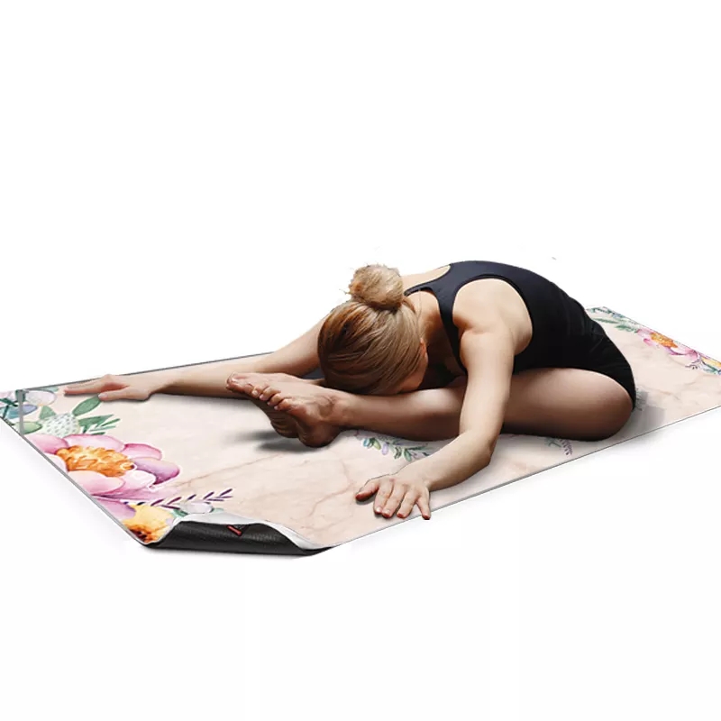 PAIDU Manufacturer BSCI Yoga Mat Towel with Corner Pockets Non Slip Sweat Absorbent Hot Yoga Towels Soft