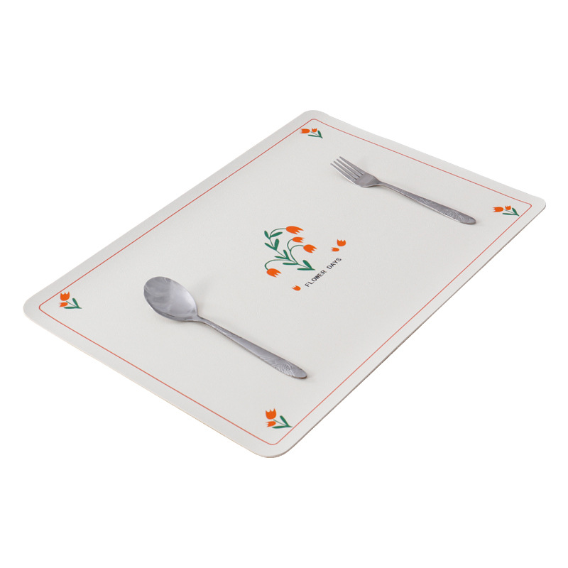 Paidu Manufacturer Leather Dining Mat Waterproof Oil Proof Tea Table Washfree Heat Insulation Desk Mat