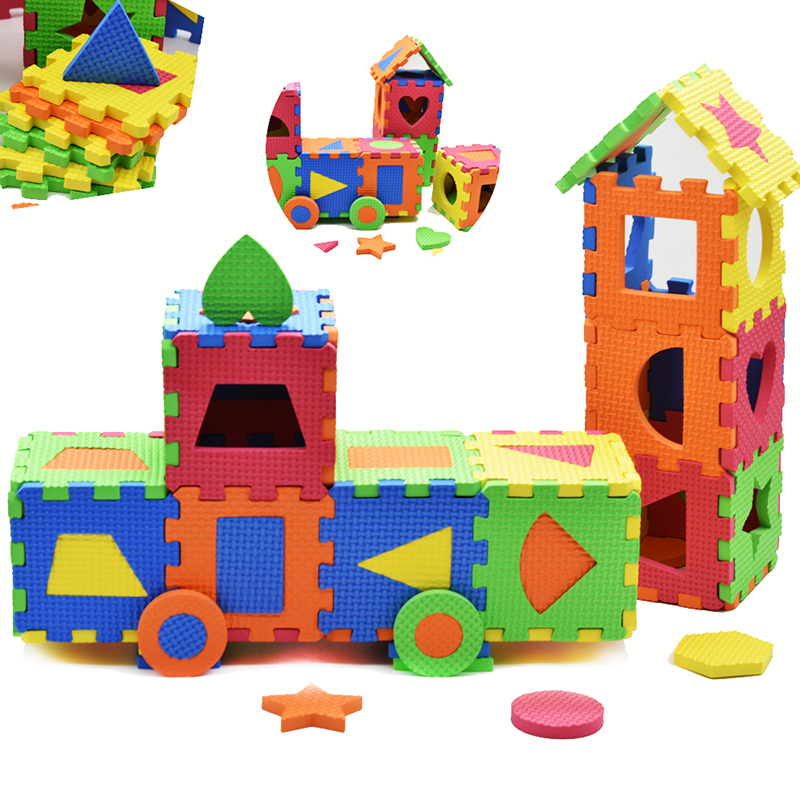 PAIDU Manufacturer BSCI EVA Foam Puzzle Game DIY Geometric Shape Puzzle Learning Education Toys for Children Kids Birthday Gift