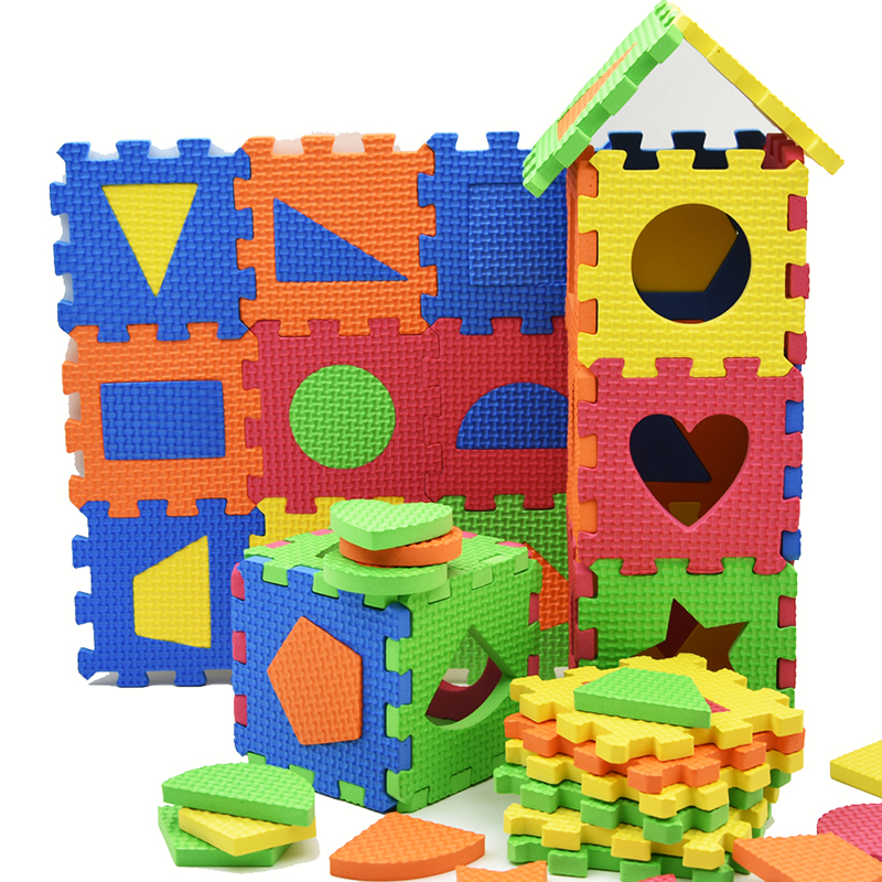 PAIDU Manufacturer BSCI EVA Foam Puzzle Game DIY Geometric Shape Puzzle Learning Education Toys for Children Kids Birthday Gift