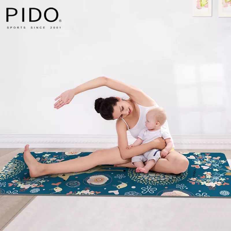 PAIDU Manufacturer BSCI NEW 6MM Suede TPE Yoga Mat with Color Printing