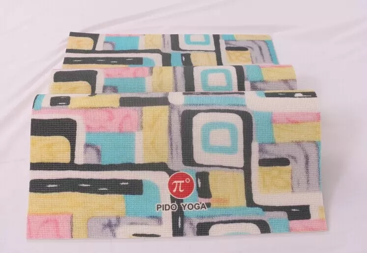 Paidu Manufacturer eco friendly printed 6mm PVC normal yoga mat for fitness