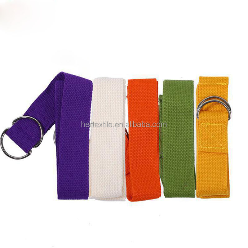 PAIDU Manufacturer New Premium Stretch Strong LOGO Custom Print ECO Friendly Natural Organic Polyester Carry Yoga Belt Strap 320cm Long DDP