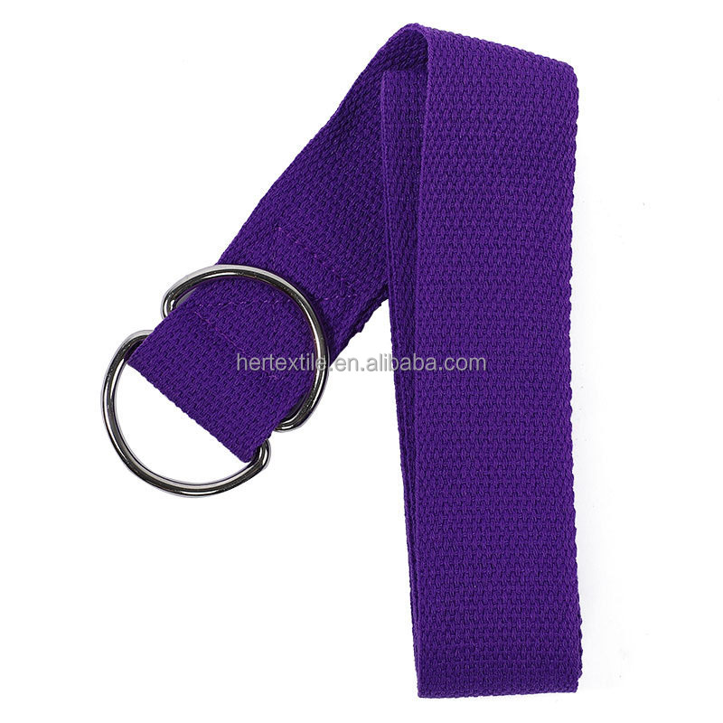 PAIDU Manufacturer New Premium Stretch Strong LOGO Custom Print ECO Friendly Natural Organic Polyester Carry Yoga Belt Strap 320cm Long DDP