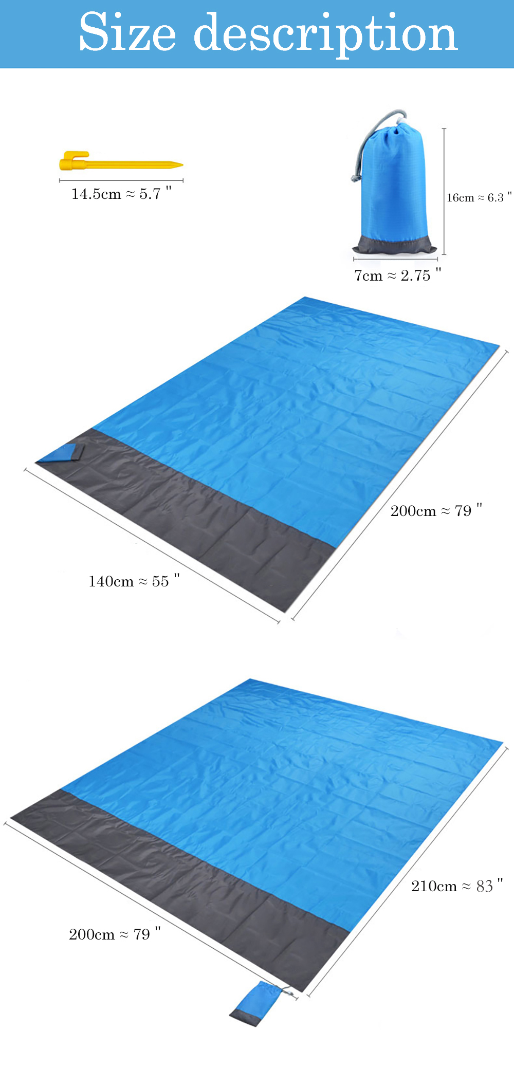 PAIDU Manufacturer BSCI Waterproof Camping Mat Beach Blanket Outdoor Portable Lightweight Mattress