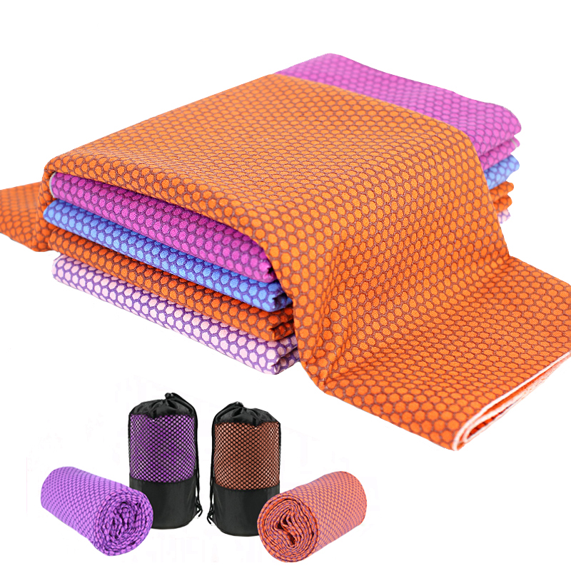 PAIDU Manufacturer BSCI non slip eco friendly yiwu yoga towel mat microfiber high quality mat custom print yoga towel DDP