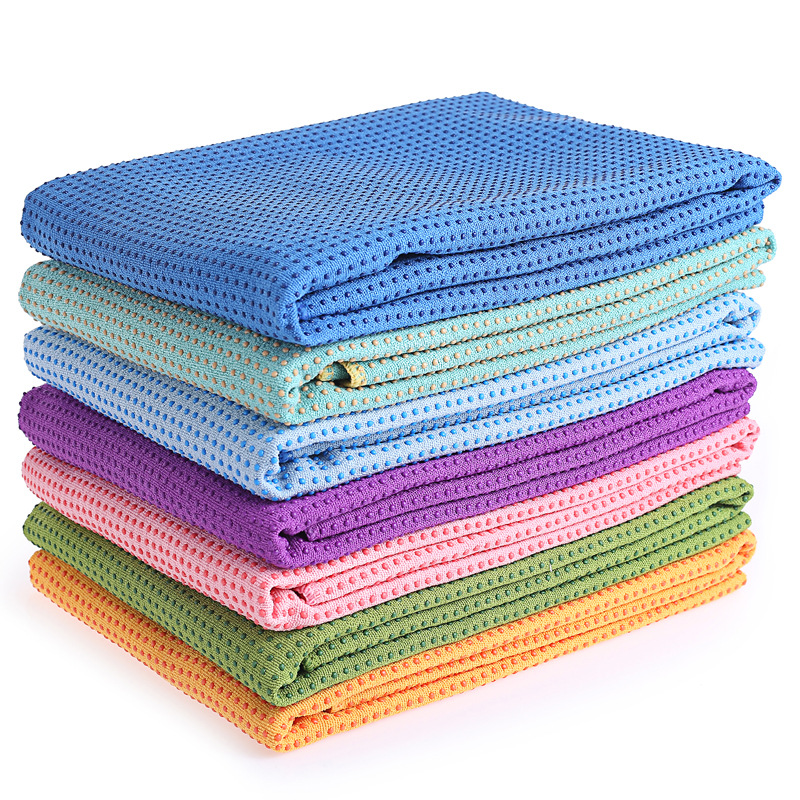 PAIDU Manufacturer BSCI non slip eco friendly yiwu yoga towel mat microfiber high quality mat custom print yoga towel DDP