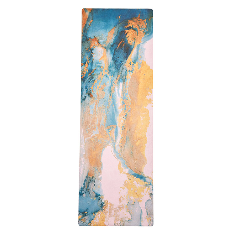 Paidu Manufacturer Natural Rubber Suede Workout Mat Pilates Eco Friendly Anti Slip Mat