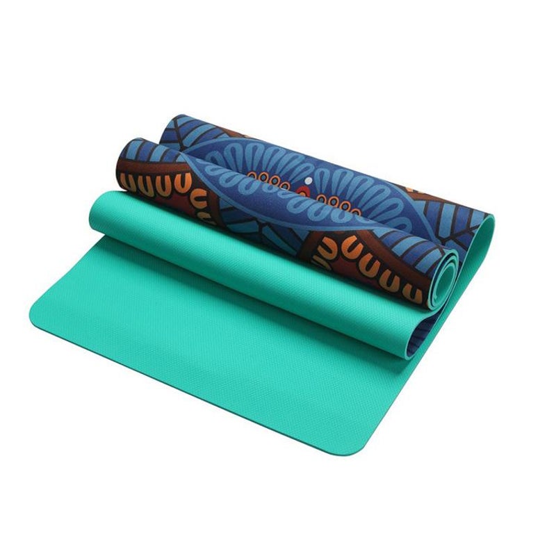 Paidu Manufacturer Suede Tpe Workout Mat Non Slip 6mm Thickness Eco Friendly Anti Slip