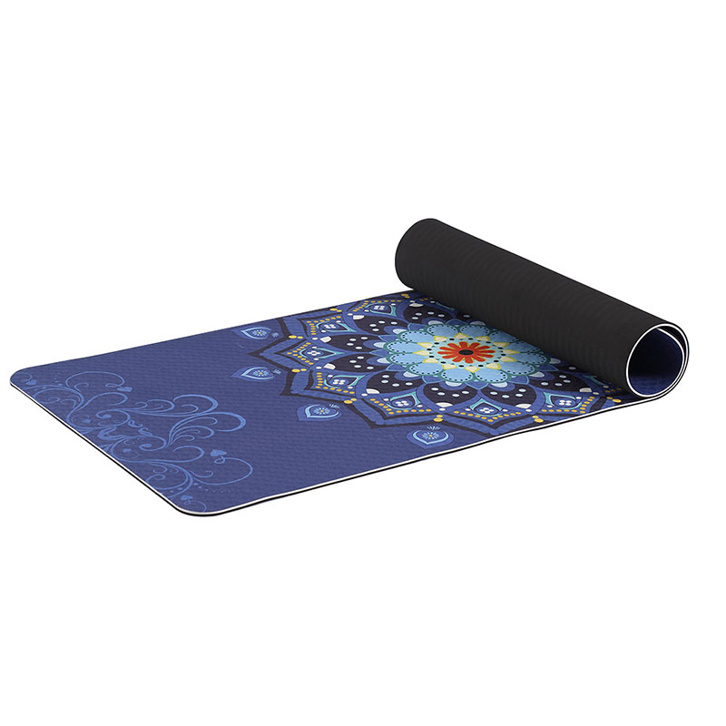 Paidu Manufacturer Tpe Workout Mat Exercise Yoga Dual Layer Eco Friendly Anti Slip